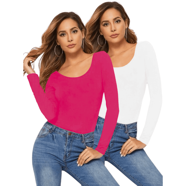 Set 2 Blusas Mujer Manga Larga Interior Térmico Invierno Dama
