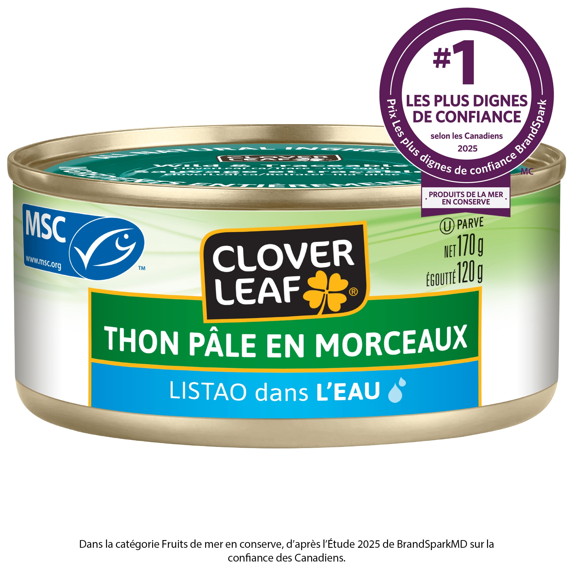 Clover LEAF® Chunk Light Tuna in Water, 170 g