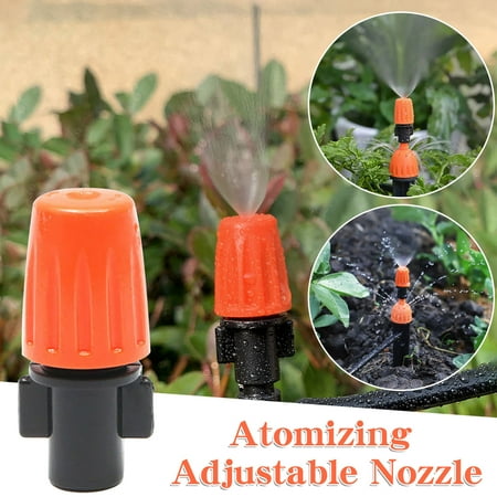 HARPI Plastic Adjust-able Drip Spray Integrated Rod Atomizing Nozzle Garden Automatic Sprinkler Irrigation Sprinkler for Lawn and Garden 1x watering