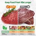 thumbnail image 6 of NutriChef Automatic Food Vacuum Sealer, High Suction Air Sealing Machine for Dry & Moist Foods, LED Touch Controls, Includes Bags, Hose & Wine Stopper, 6 of 6