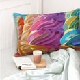 thumbnail image 4 of Salouo Rainbow Melting Ice Cream Pattern Pillow Cases,1PC Pillow Covers with Envelope Closure Decorative Pillow Case for Bed Couch,Pillows Not Included-16"x24", 4 of 6