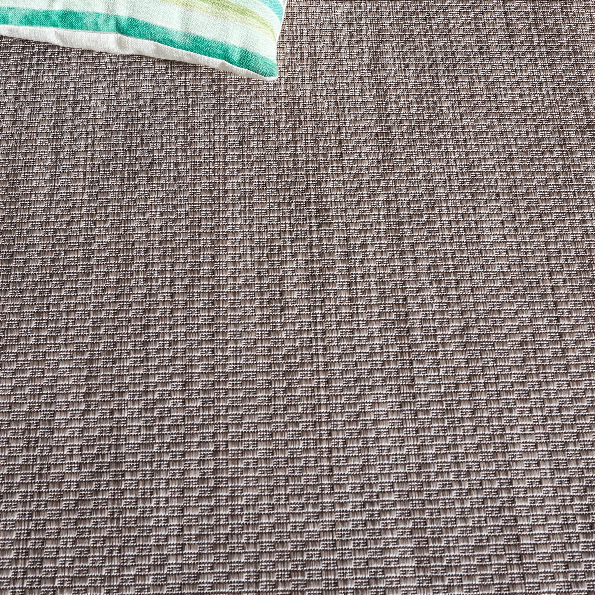 Safavieh Courtyard Agnes Bordered Indoor/Outdoor Area Rug, Beige/Brown, 4' x 4' Square