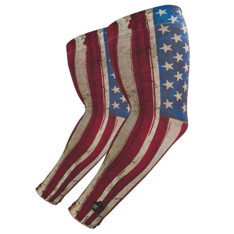 Chill-Its 6695 Sun Protection Arm Sleeves, Polyester/Spandex, Medium/Large, American Flag, Ships in 1-3 Business Days Chill-Its 6695 Sun Protection Arm Sleeves, Polyester/Spandex, Medium/Large, American Flag, Ships in 1-3 Business Days