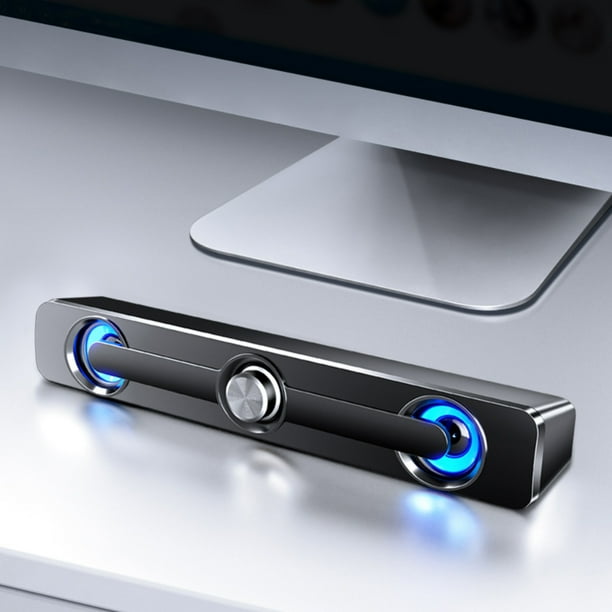 Altavoz Bluetooth, Audio Bluetooth Altavoces de audio Bluetooth Efecto de sonido 9D exclusivo Perilla de metal para ajuste de volumen Alimentado por USB Efecto de luz de llama de hielo Audio de escrit