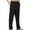 Black, variant on Aoochasliy Mens Jeans Valentine's Day Men Mid Waist Casual Solid Full Fashion Cutton Zipper Straight Trousers