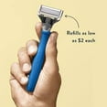 thumbnail image 5 of Harry's Men's 5-Blade Manual Razor Handle and 4 Razor Blade Refills, Ocean Blue, 5 of 7