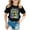 Black, variant on Back To School Clothing Trendy Quick Dry Round Neck 1/4 Sleeve Hello First/second/third Grade Tshirt Back To School Tees Tops