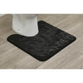 thumbnail image 2 of Contour Bath Rug Memory Foam Mat 3D Pebble 20”L x 20”W Black, 2 of 6