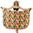 thumbnail image 5 of LA LEELA Women's Summer Beachwear Sarong Bikini Wraps Swim Cover up Skirt Wrap Swimwear Swimsuit Beach Coverups for Women One Size Red, Watermelon, 5 of 5