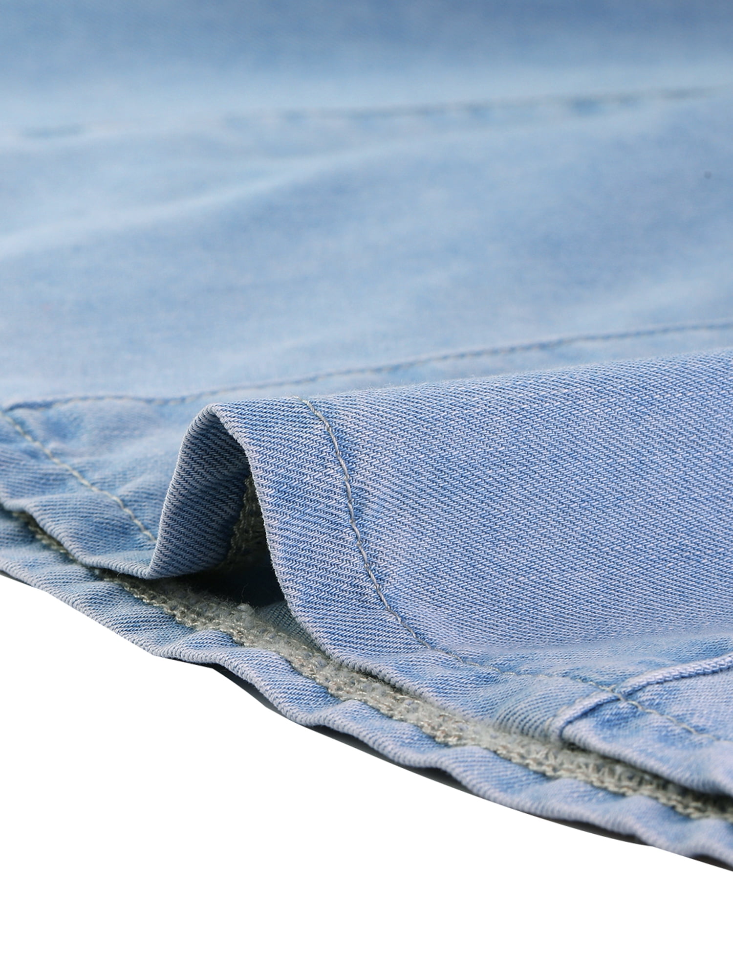 DARING DIVA Women's A-Line Flared Pleated Midi Denim Skirt M Sky Blue