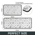 thumbnail image 7 of White Witchcraft Sun Moon Snake Pattern Kitchen Rugs Sets Of 2,Anti Fatigue Kitchen Mat Rugs Non Slip Washable,Decorative Kitchen Floor Mats for Kitchen,Sink,Laundry,17"X30"+17"X47", 7 of 7