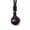 black, variant on Natural Obsidian Rainbow Eye Good Luck Bead Pendant Woman Long Chain Necklaces +-red-16mm