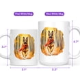 thumbnail image 4 of Welcome Fall German Shepherd Strolling Through the Autumn Maple Forest Mug Alsatian Dog Lover Gifts Coffee Tea Cup - 12012, 4 of 4