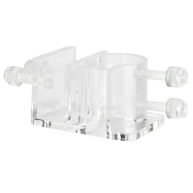 Single Hole Aquarium Water Pipe Fixation Clamp, Fixation Clamp High Transparent Water Pipe Fixation Clamp, For Fish 21mm,26mm