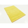 thumbnail image 5 of Unique Loom Solid Gava Solid Gava Rug Yellow 3' 3" x 5' 3" Solid Modern Perfect For Living Room Bed Room Dining Room Office, 5 of 6