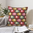 thumbnail image 6 of Fotbe Cute Elephants Pattern Velvet Decorative Throw Pillow Covers with Elegant Piping, Soft Plush Cushion Cover for Sofa, Bed, Car, Office-20"x20", 6 of 8