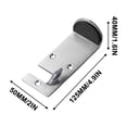 thumbnail image 2 of Fiudx Ofertas relámpago Tope de puerta de acero inoxidable, bloqueador de puerta, localizador universal de puerta de pasillo, se puede utilizar sin perforar agujeros, 2 of 7