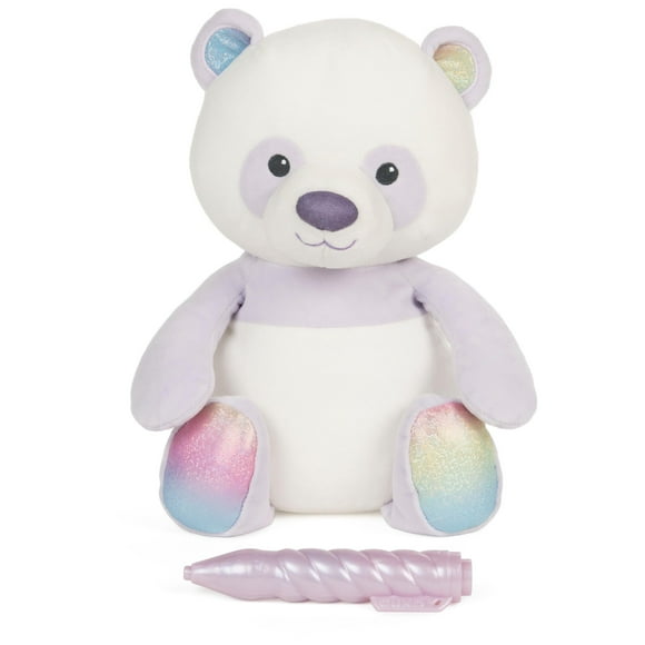 Gund Magic Draw And Glow Panda Glow-In-The-Dark Activity Plush Panda Stuffed Animal Toy With Led Pen 11