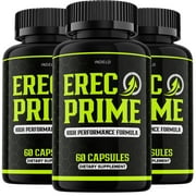 (3 Pack) ErecPrime Pills for Men, Erec Prime High Performance Supplements, Erec Prime Advanced Formula, ErecPrime Reviews, ErecPrime24 (180 Capsules)