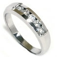 thumbnail image 3 of Pompeii Mens 1/2ct 14K White Gold Round Diamond Wedding Ring (G/H,I1), 3 of 6