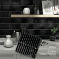 thumbnail image 2 of DEWOO Black Tile Peel and Stick Backsplash, 10 Sheets Self-Adhesive Wall Tiles Stick on Back Splash for Kitchen, Bathroom, Fireplace,RV(12"×12",Black Marble), 2 of 12