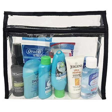 travel toiletries essentials kit zippered tsa compliant pouch trips piece perfect air woman business dialog displays option button additional opens