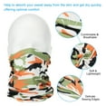 thumbnail image 4 of Uxcell Neck Gaiter, 6 Pack Breathable Cooling Face Cover Scarf for Cycling Running, Camo Orange, 4 of 6