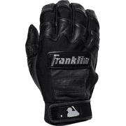 Franklin Sports CFX Pro Series Batting Gloves, Chrome Black, Adult Large