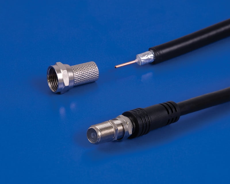 onn Twist-on Coax Connectors and Couplers, 4 Pack