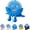 Blue, variant on Cute Hanging Sponge Holder with Drainage, Keeps Your Sponge Dry & Smiling, Funny Sponge Stand for Kitchen Sink, 3D Printing Countertop Sponge Holders (Without Sponge)