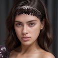 thumbnail image 2 of Unique Bargains 1 Pc Stretch Sequins Headbands for Women Coffee Color, 2 of 6