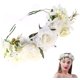thumbnail image 1 of Corona de flores para damas, corona de flores de comunión sencilla para el cabello, corona de flores para novias, 1 of 5