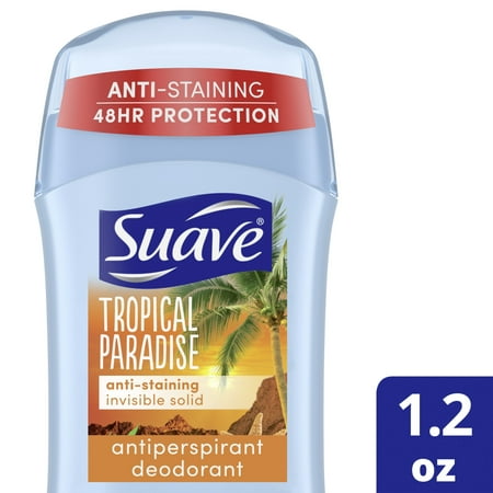 Suave Antiperspirant Deodorant, Tropical Paradise, 1.2 oz