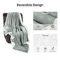 thumbnail image 6 of Sherpa Throw Blanket Super Soft Non Shedding Reversible Ultra Luxurious Plush Blanket (50 X 60 inches, Gray), 6 of 10