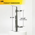 thumbnail image 6 of G.A.S Hardware Standard Pull Chrome Handle for Sliding Glass Doors with Patio Glass Screen, 6 of 7