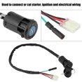 thumbnail image 3 of Ignition Sitch, Motorcycle Part Black With 2 Keys Replacement For TRX400EX For Repair, 3 of 8