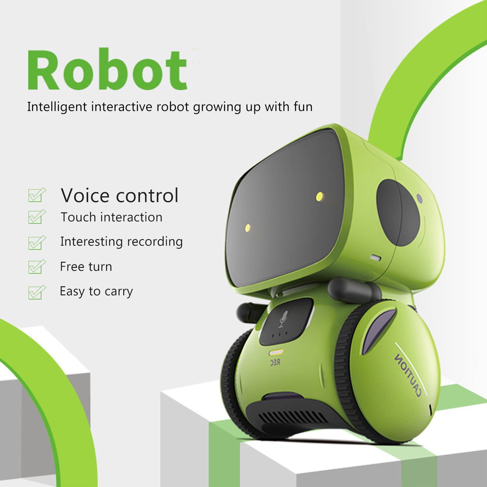 Interactive Robot Cute Toys Smart Robotic Comm-and Tou-ch Control Robot