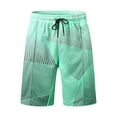 thumbnail image 5 of heyac Beach Outfits for Men Hawaiian Printed Breathable Linen Matching Set 1/4 Zip Streetwear 2-Piece Set Loose Fit Summer Beach Sweatsuit Outfits, 5 of 5