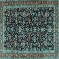 thumbnail image 1 of Ahgly Company Indoor Square Persian Light Blue Traditional Area Rugs, 5' Square, 1 of 4