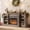 Gray, variant on 70" Electric Fireplace with Mantel, Freestanding Fireplace TV Stand with 23" 3-Side Glass Insert Heater for TVs Up to 80", Media Entertainment Center w/Storage Cabinet for Living Room