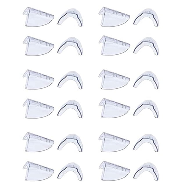 12 Pares de Protectores Laterales para Anteojos, Protectores Laterales Transparentes para Anteojos de Seguridad