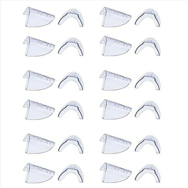 12 Pares de Protectores Laterales para Anteojos, Protectores Laterales Transparentes para Anteojos de Seguridad