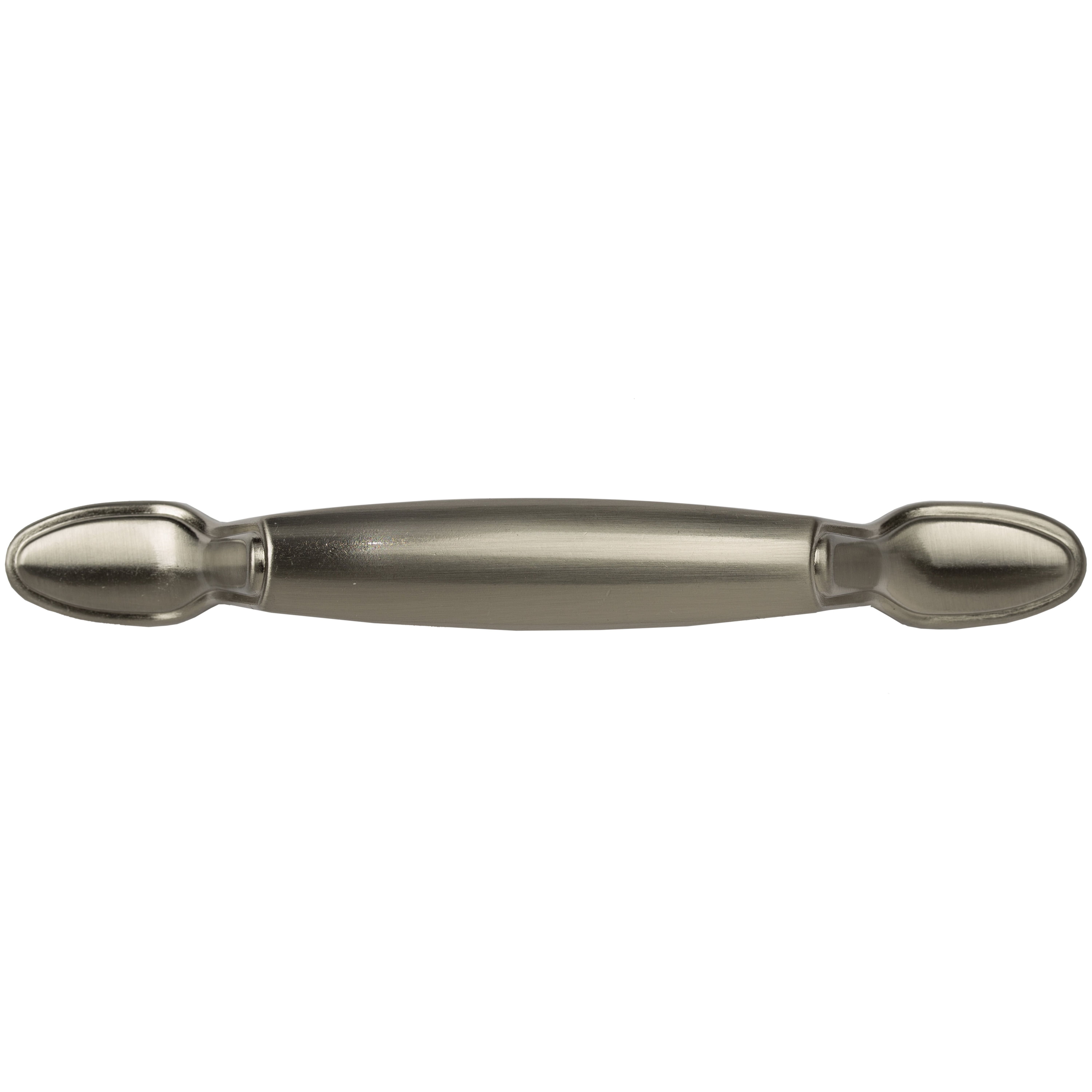 Mainstays 3" (76mm) Center-to-Center Spoon Footed Cabinet Pull, Satin Nickel, 2 Pack