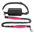 thumbnail image 4 of Tuvgenk Hands Free Dog Leash with Zipper Pouch Elastic Bungee Shock Absorption Adjustable Waist Belt for Pet Running Walking Outdoor, 4 of 5