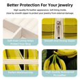 thumbnail image 3 of Banana Travel-Portable Square Jewelry Organizer Storage Box - Rings, Earrings, Necklaces, and Bracelets Holder for Girls and Women, 3 of 6