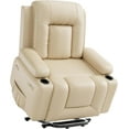 thumbnail image 2 of Royalbelle Beige Power Lift Recliner Chair with Massage and Heat, Side Pockets, USB, 2 of 7