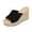 A-Black224, variant on Womens Wedge Sandals Minimalist Light Breathable Knit Raffia Slip On Open Toe Wedge Sandals Summer Everyday Walking Casual Sandals
