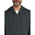 Athletic Works Men's Fleece Full Zip Hoodie Jacket, Sizes S3XL