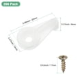 thumbnail image 3 of Uxcell 50 Pack Glass Retainer Clips with Screw 4mm Ball Type for Cabinet Translucent, 3 of 5