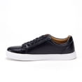 thumbnail image 2 of Men's S-1811 Classic Lace Up Plimsoll Skate Sneakers Shoes, Black, 10.5, 2 of 4